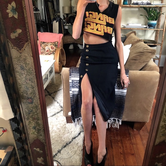 Vintage Dresses & Skirts - Vintage button up “military” skirt